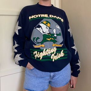 LF Stores Vintage Star Patch Notre Dame Sweatshirt